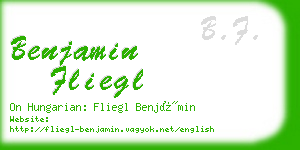 benjamin fliegl business card